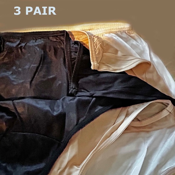 3 BRIEFS, 100% NYLON WHITE/BLACK/NUDE, SIZE 3X, SEARS, IN ORIGINAL BAG, TAGS ON, - Picture 6 of 6